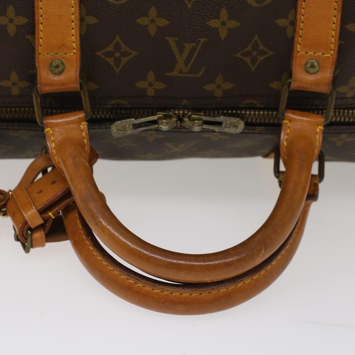 LOUIS VUITTON Monogram Keepall Bandouliere 60 Boston Bag M41412 LV Auth 49731