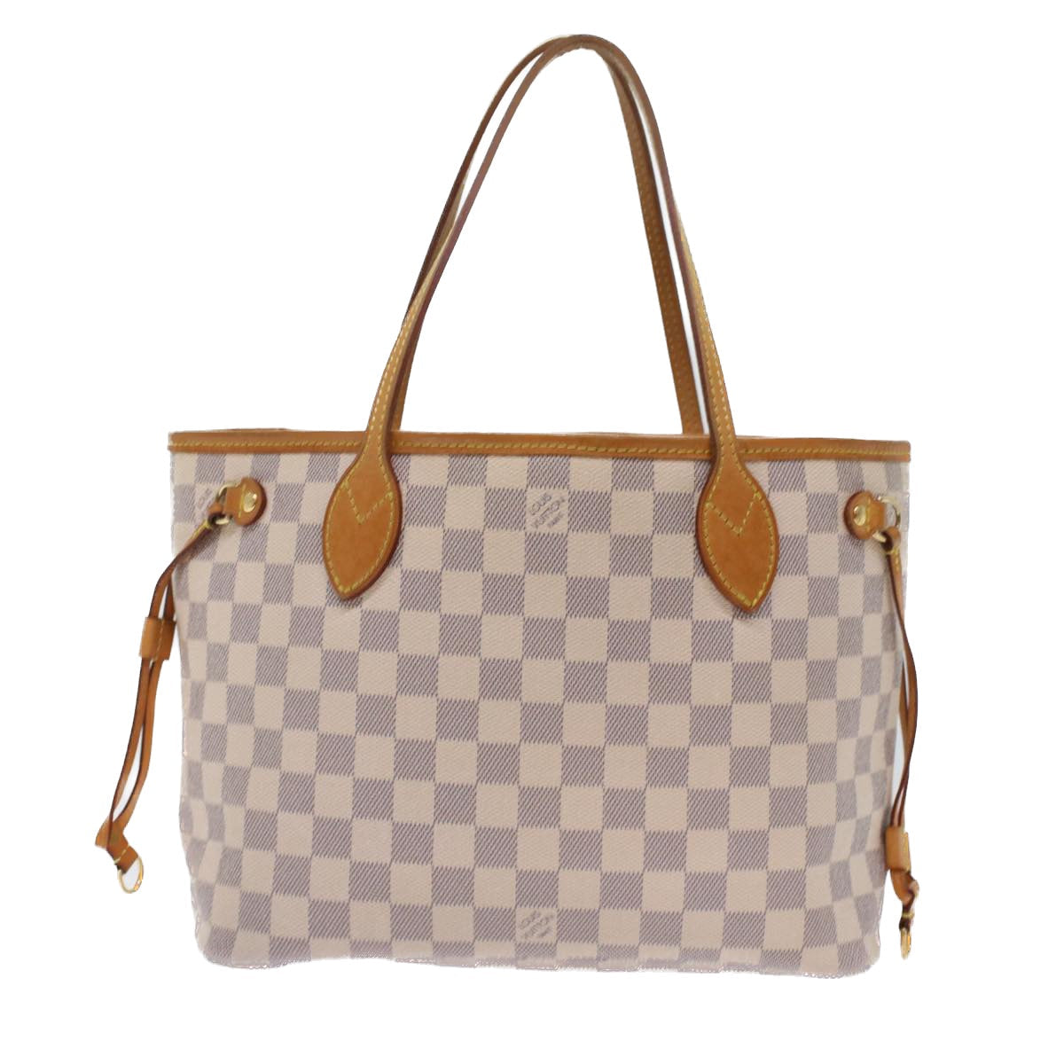 LOUIS VUITTON Damier Azur Neverfull PM Tote Bag N41362 LV Auth 49734