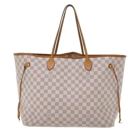 LOUIS VUITTON Damier Azur Neverfull GM Tote Bag N41360 LV Auth 49735