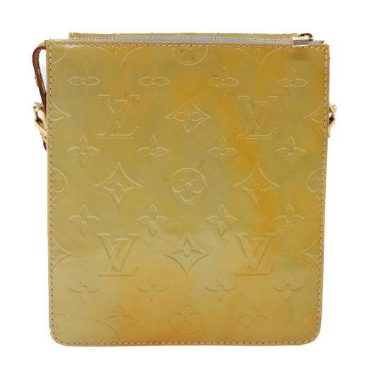 LOUIS VUITTON Monogram Vernis Motto Accessory Pouch Gris M91030 LV Auth 49740