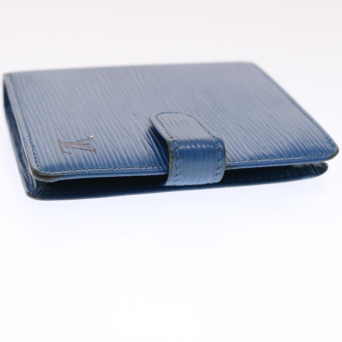 LOUIS VUITTON Epi Wallet Blue LV Auth 49838