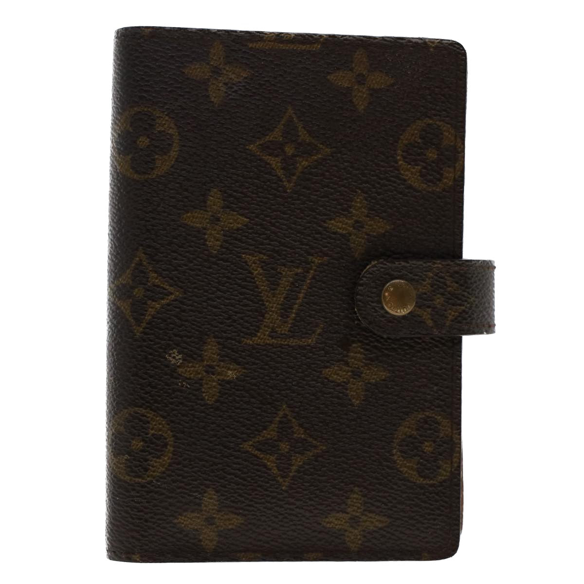 LOUIS VUITTON Monogram Agenda PM Day Planner Cover R20005 LV Auth 49858