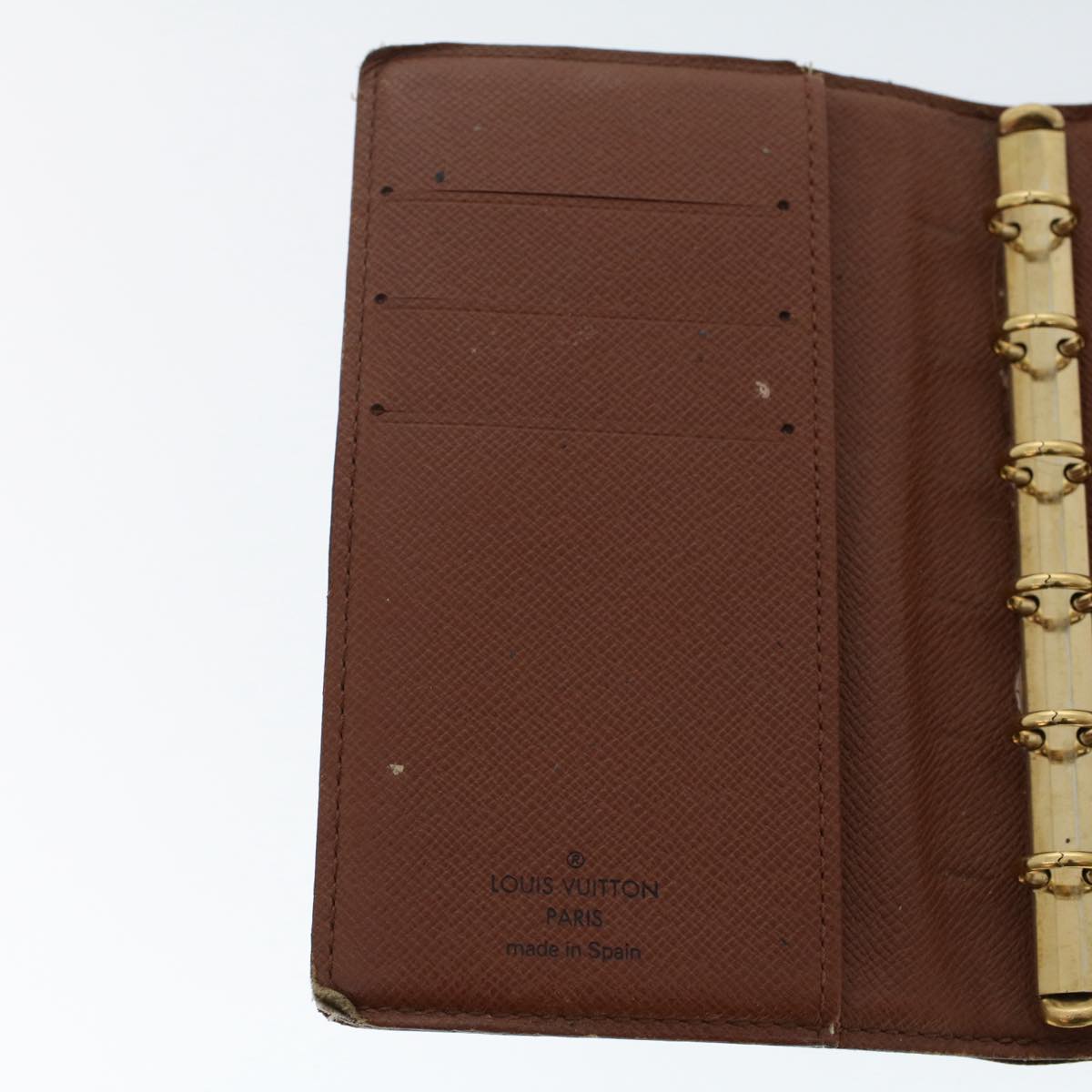 LOUIS VUITTON Monogram Agenda PM Day Planner Cover R20005 LV Auth 49858