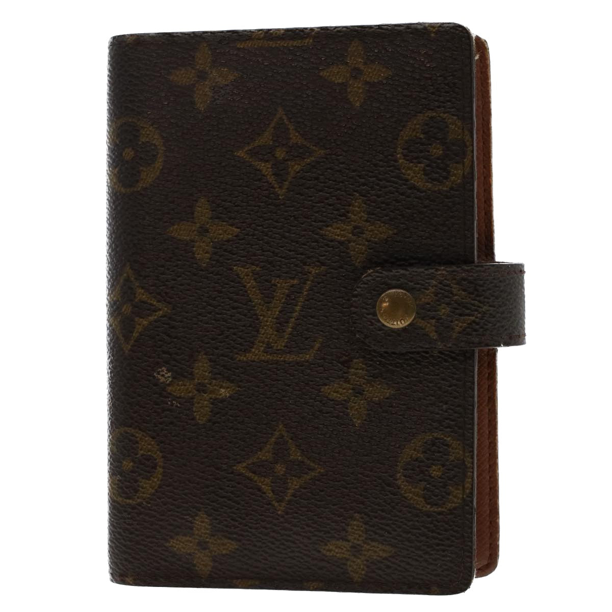 LOUIS VUITTON Monogram Agenda PM Day Planner Cover R20005 LV Auth 49858