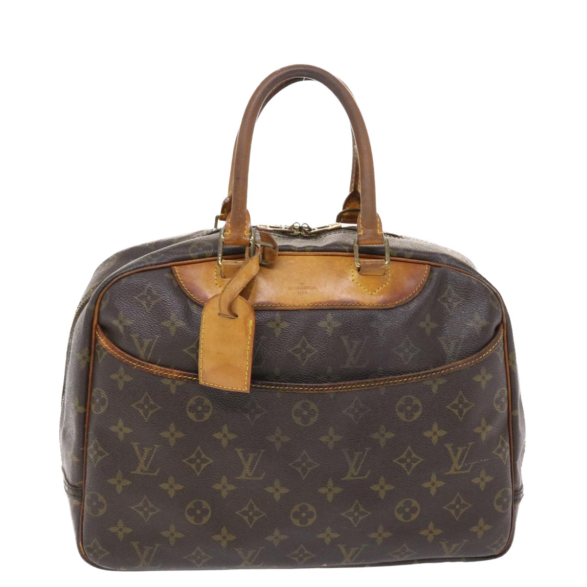 LOUIS VUITTON Monogram Deauville Hand Bag M47270 LV Auth 49866