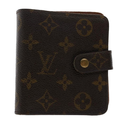 LOUIS VUITTON Monogram Compact Zip Wallet M61667 LV Auth 49879