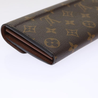 LOUIS VUITTON Monogram Portefeuille Sarah Long Wallet M60531 LV Auth 49959A