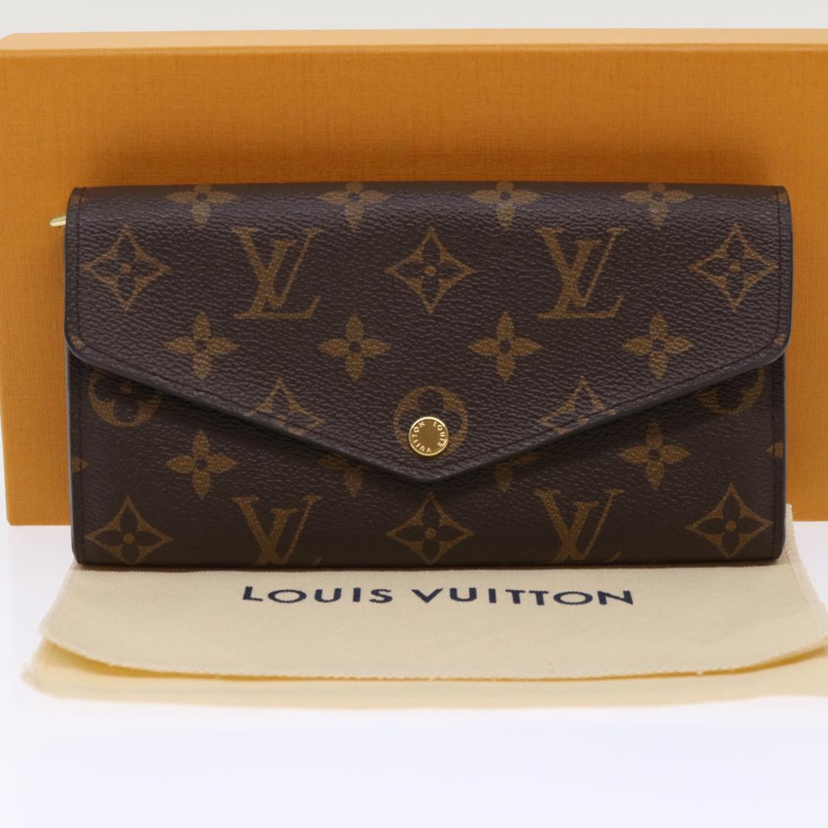 LOUIS VUITTON Monogram Portefeuille Sarah Long Wallet M60531 LV Auth 49959A