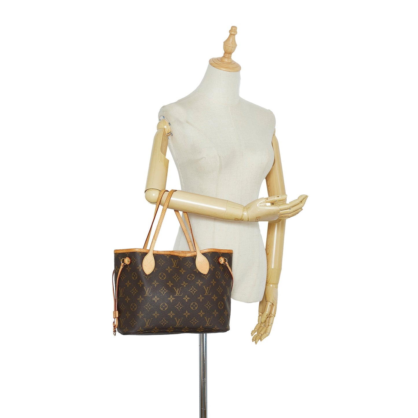 Brown Louis Vuitton Monogram Neverfull PM Tote Bag