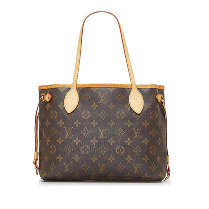 Brown Louis Vuitton Monogram Neverfull PM Tote Bag