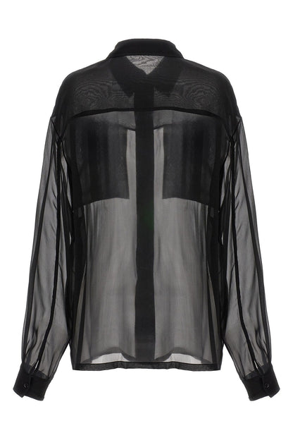 Saint Laurent Women Silk Muslin Shirt