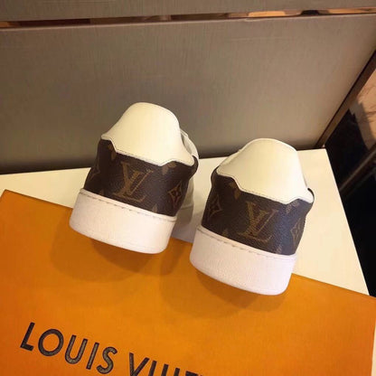 The Bags Vibe - Louis Vuitton Rivoli Low Brown White Sneaker