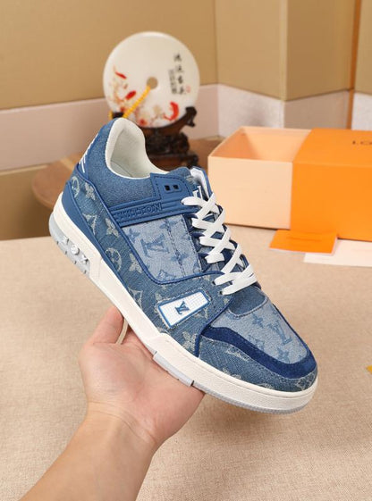 The Bags Vibe - Louis Vuitton Traners Vert Blue Sneaker