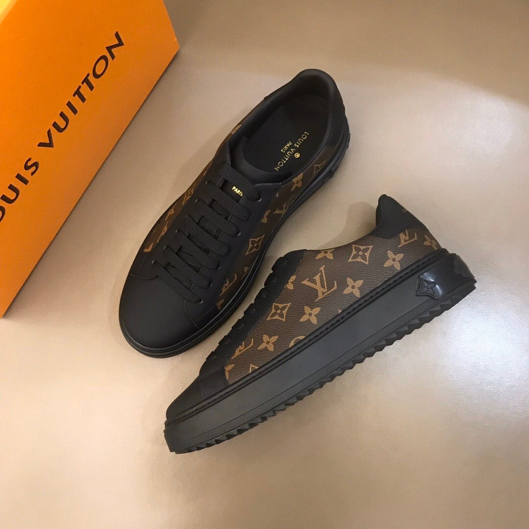 The Bags Vibe - Louis Vuitton Time Out Brown Black Sneaker