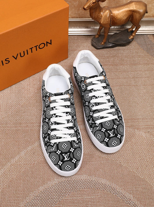 The Bags Vibe - Louis Vuitton Time Out Black And White Sneaker