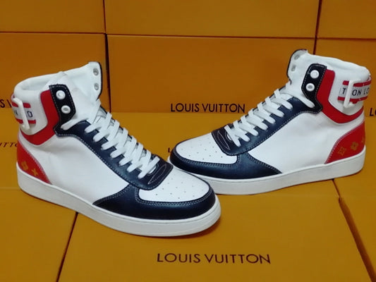 The Bags Vibe - Louis Vuitton Rivoli Black Red Sneaker