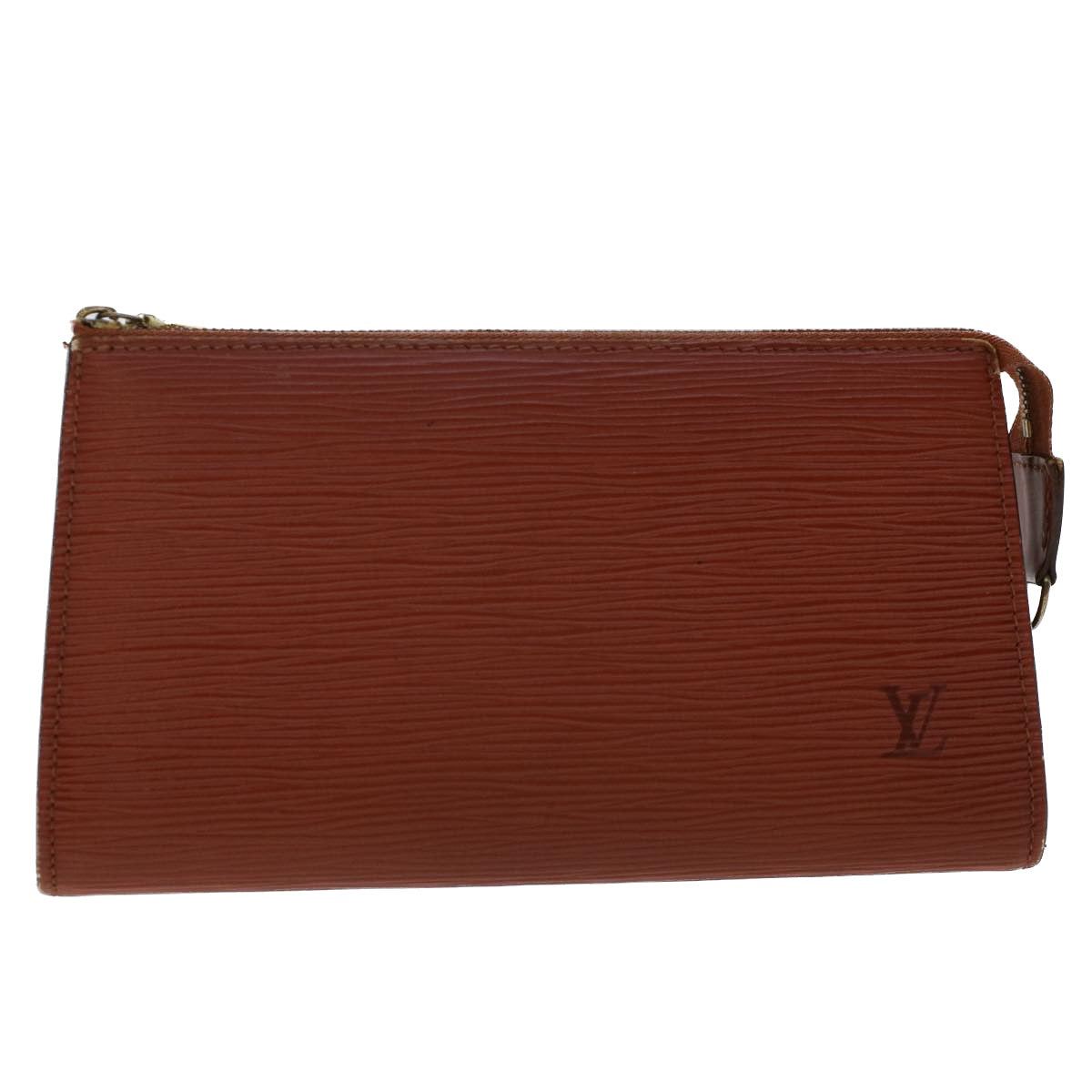 LOUIS VUITTON Epi Pochette Accessoires Pouch Brown M52953 LV Auth 50007