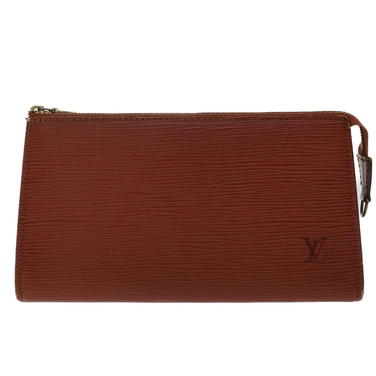 LOUIS VUITTON Epi Pochette Accessoires Pouch Brown M52953 LV Auth 50007