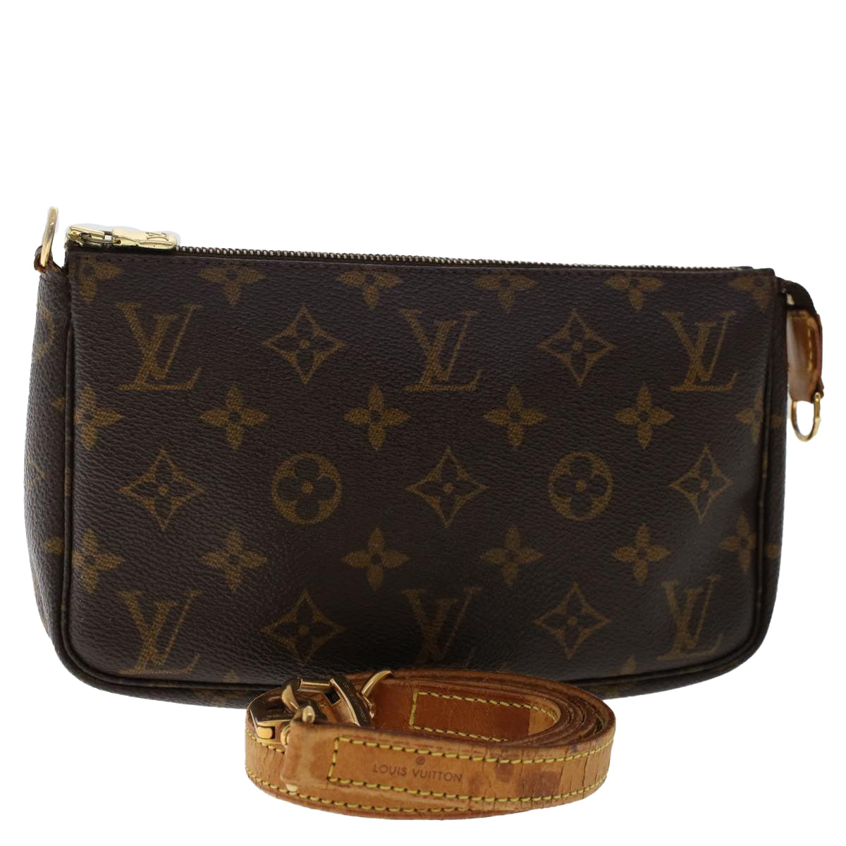 LOUIS VUITTON Monogram Pochette Accessoires Pouch M51980 LV Auth 50011