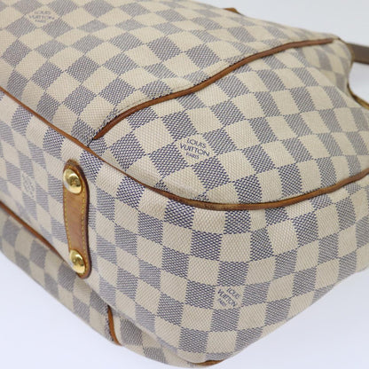 LOUIS VUITTON Damier Azur Galliera PM Shoulder Bag N55215 LV Auth 50037