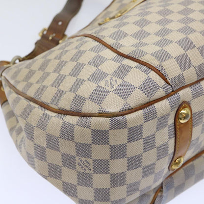 LOUIS VUITTON Damier Azur Galliera PM Shoulder Bag N55215 LV Auth 50037