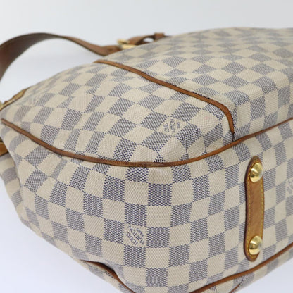 LOUIS VUITTON Damier Azur Galliera PM Shoulder Bag N55215 LV Auth 50037