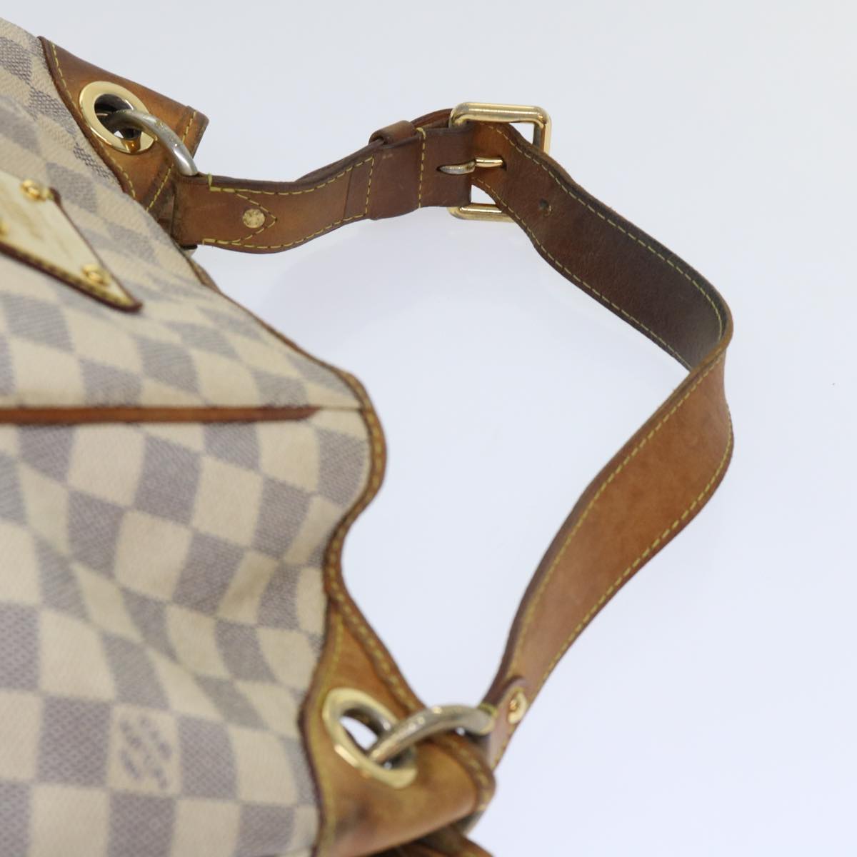 LOUIS VUITTON Damier Azur Galliera PM Shoulder Bag N55215 LV Auth 50037