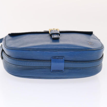 LOUIS VUITTON Epi June Feuille Shoulder Bag Blue M52155 LV Auth 50101