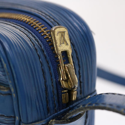 LOUIS VUITTON Epi June Feuille Shoulder Bag Blue M52155 LV Auth 50101