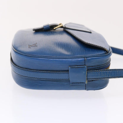 LOUIS VUITTON Epi June Feuille Shoulder Bag Blue M52155 LV Auth 50101