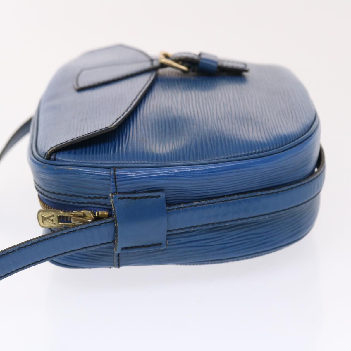 LOUIS VUITTON Epi June Feuille Shoulder Bag Blue M52155 LV Auth 50101