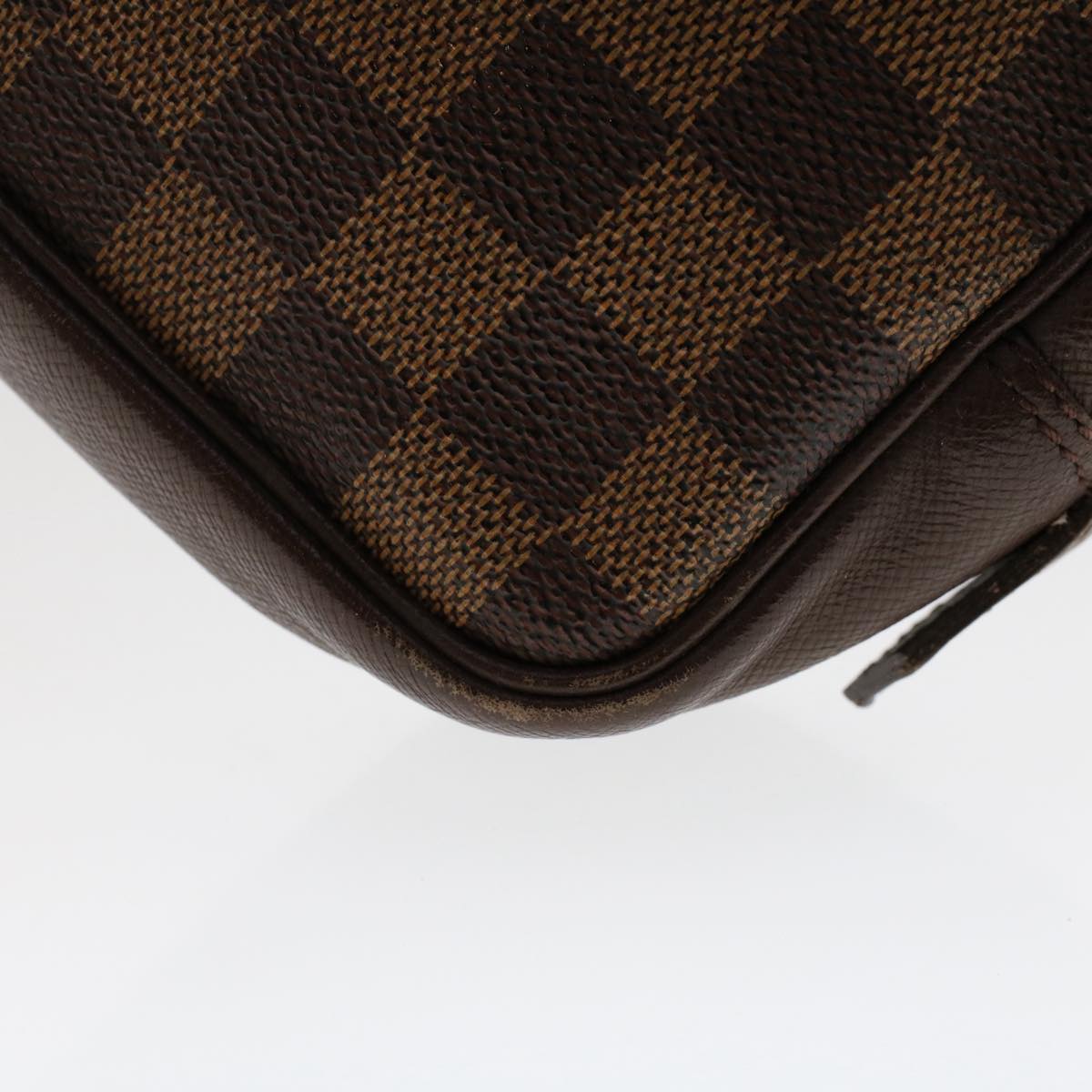 LOUIS VUITTON Damier Ebene Trousse Toilette Clutch Bag N47623 LV Auth 50118