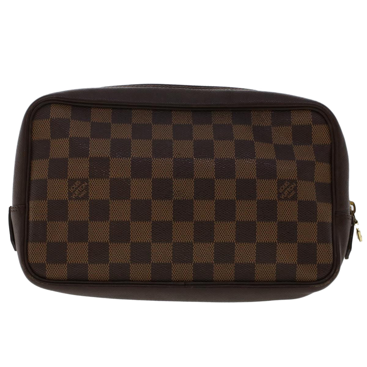 LOUIS VUITTON Damier Ebene Trousse Toilette Clutch Bag N47623 LV Auth 50118