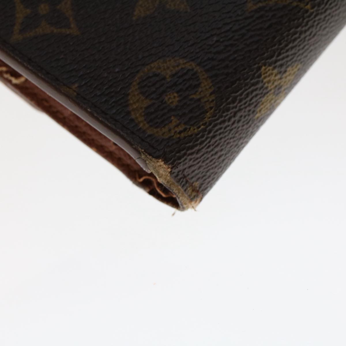 LOUIS VUITTON Monogram Portefeuille International Long Wallet M61217 Auth 50212