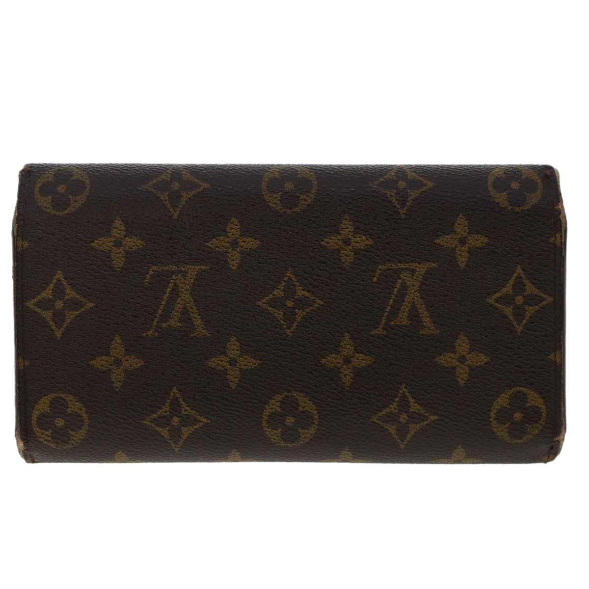 LOUIS VUITTON Monogram Portefeuille International Long Wallet M61217 Auth 50212