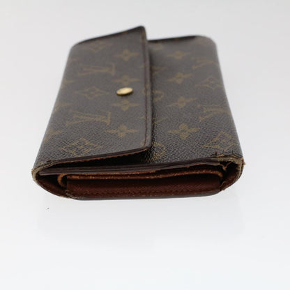 LOUIS VUITTON Monogram Portefeuille International Long Wallet M61217 Auth 50212