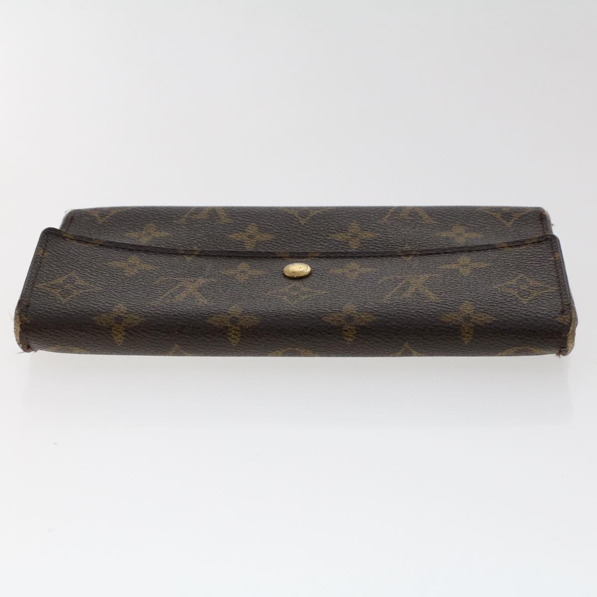 LOUIS VUITTON Monogram Portefeuille International Long Wallet M61217 Auth 50212