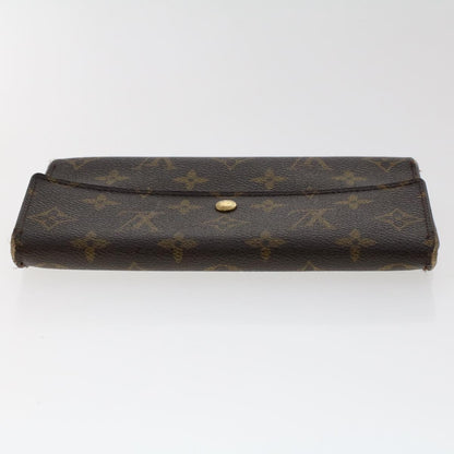 LOUIS VUITTON Monogram Portefeuille International Long Wallet M61217 Auth 50212