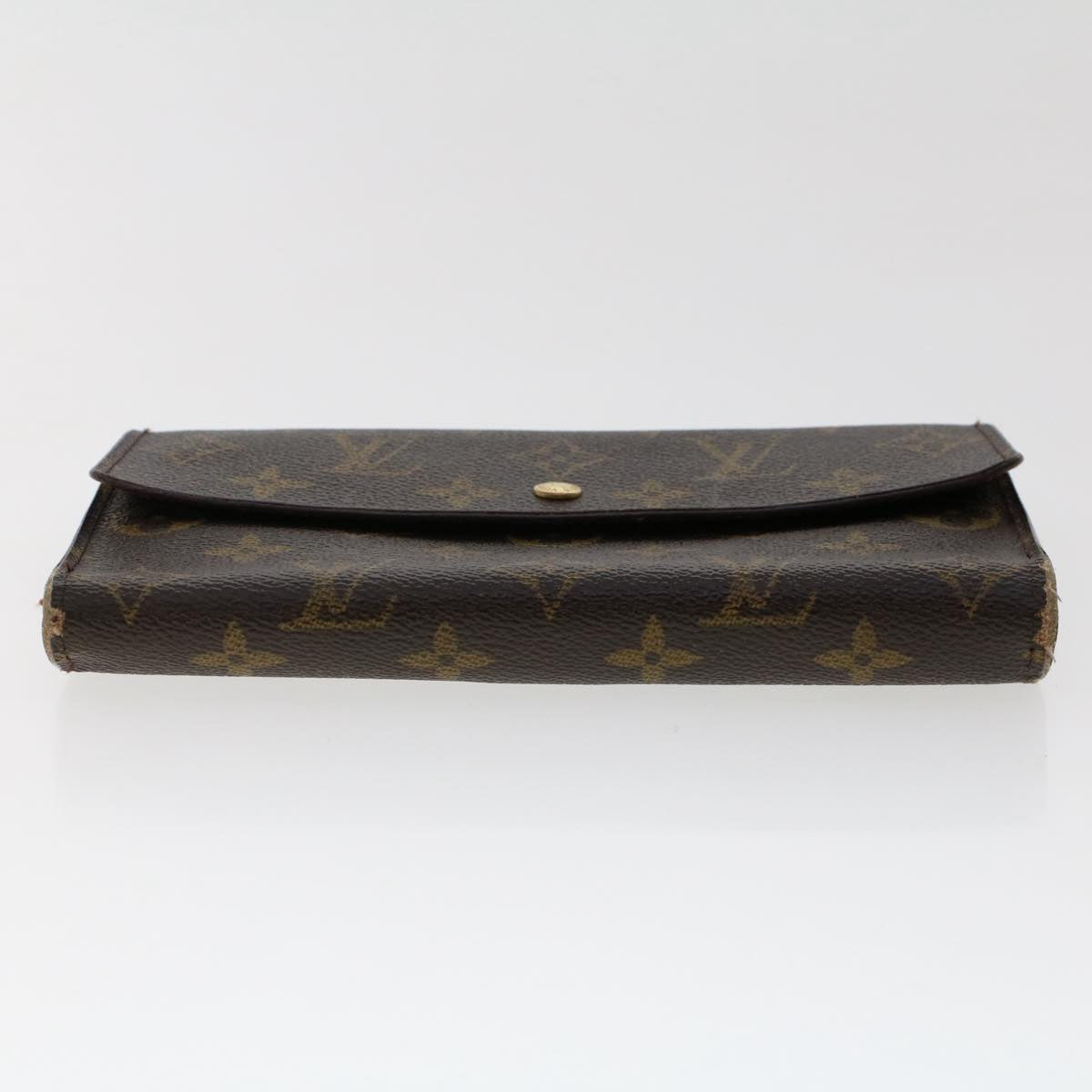 LOUIS VUITTON Monogram Portefeuille International Long Wallet M61217 Auth 50212