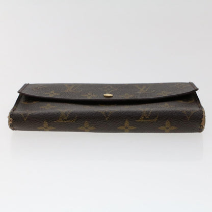 LOUIS VUITTON Monogram Portefeuille International Long Wallet M61217 Auth 50212