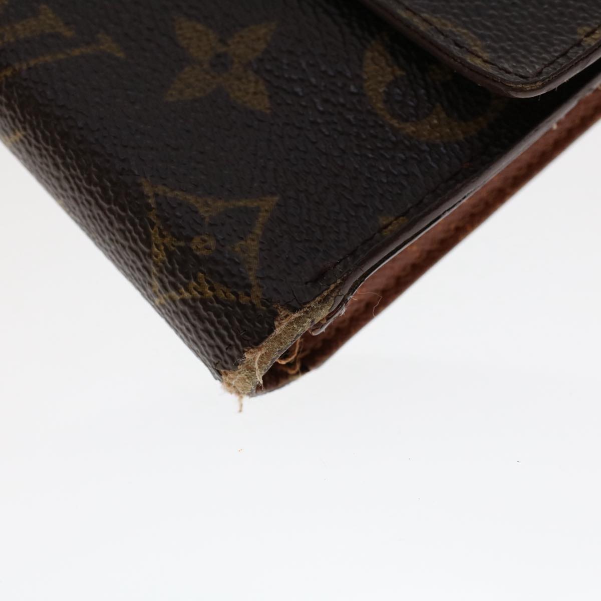 LOUIS VUITTON Monogram Portefeuille International Long Wallet M61217 Auth 50212