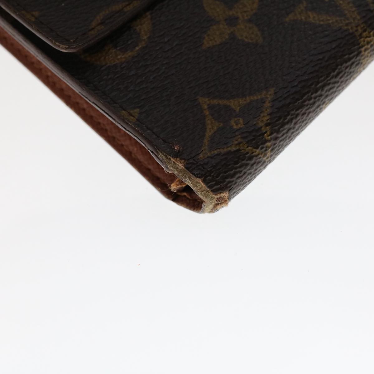 LOUIS VUITTON Monogram Portefeuille International Long Wallet M61217 Auth 50212