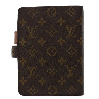 LOUIS VUITTON Monogram Agenda MM Day Planner Cover R20105 LV Auth 50225