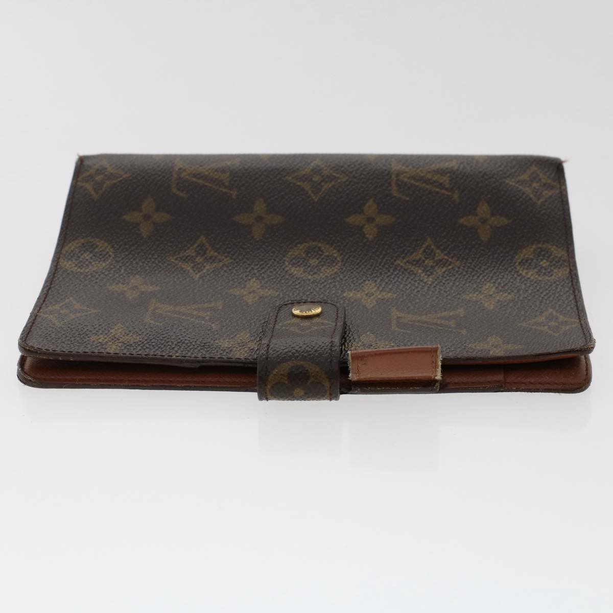 LOUIS VUITTON Monogram Agenda MM Day Planner Cover R20105 LV Auth 50225