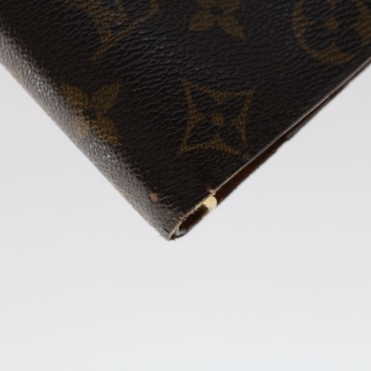 LOUIS VUITTON Monogram Agenda MM Day Planner Cover R20105 LV Auth 50225