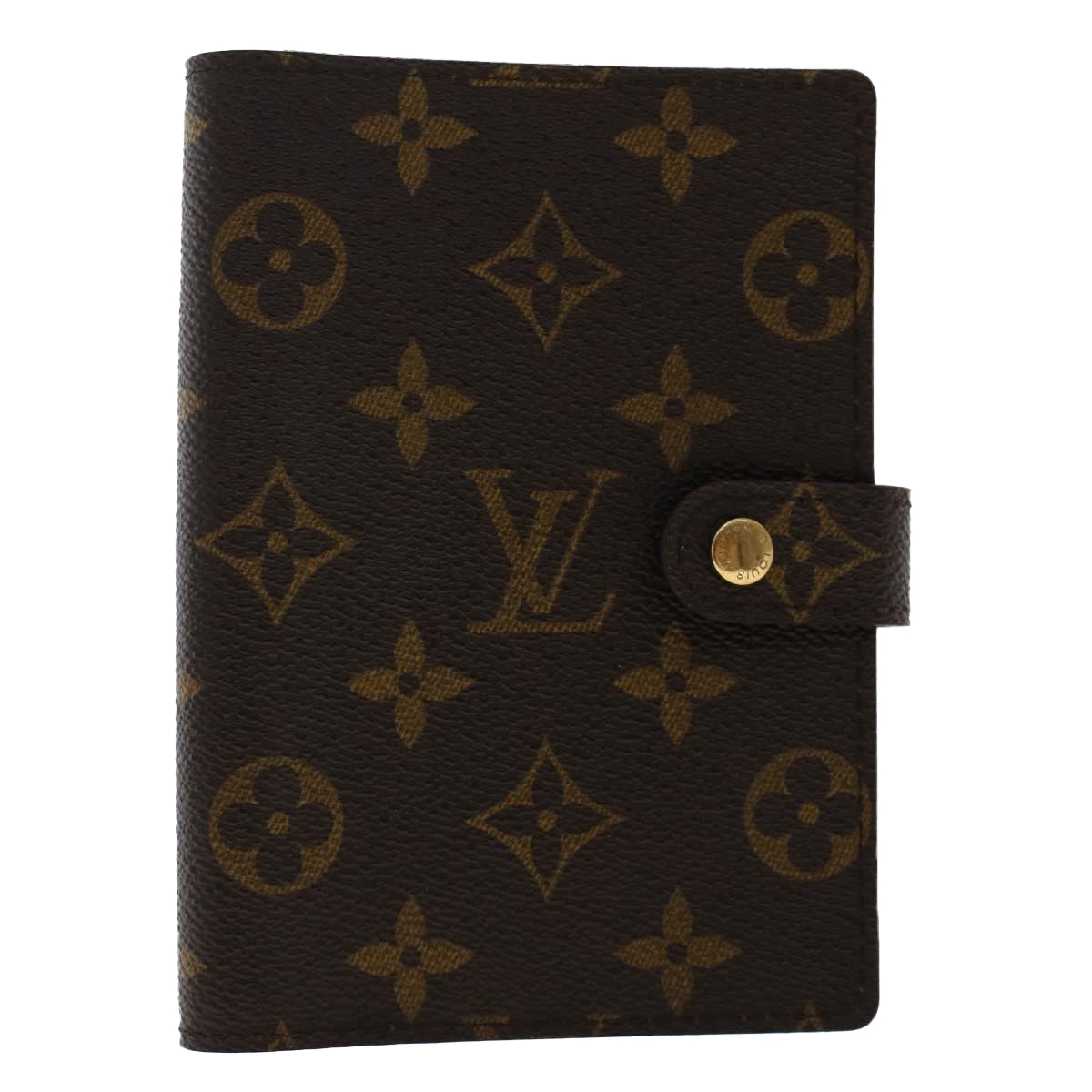 LOUIS VUITTON Monogram Agenda PM Day Planner Cover R20005 LV Auth 50241