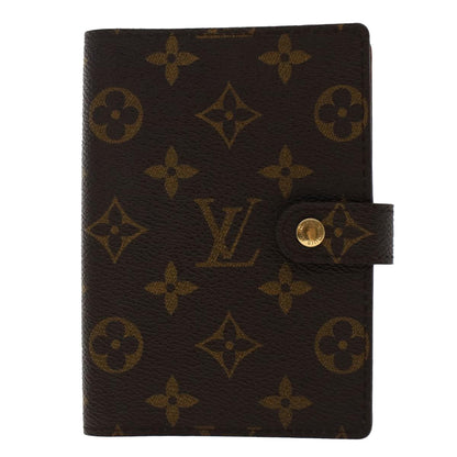 LOUIS VUITTON Monogram Agenda PM Day Planner Cover R20005 LV Auth 50241