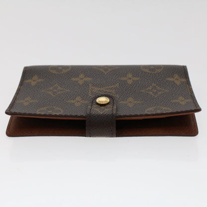 LOUIS VUITTON Monogram Agenda PM Day Planner Cover R20005 LV Auth 50241