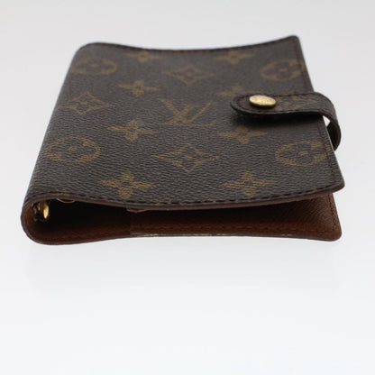 LOUIS VUITTON Monogram Agenda PM Day Planner Cover R20005 LV Auth 50241