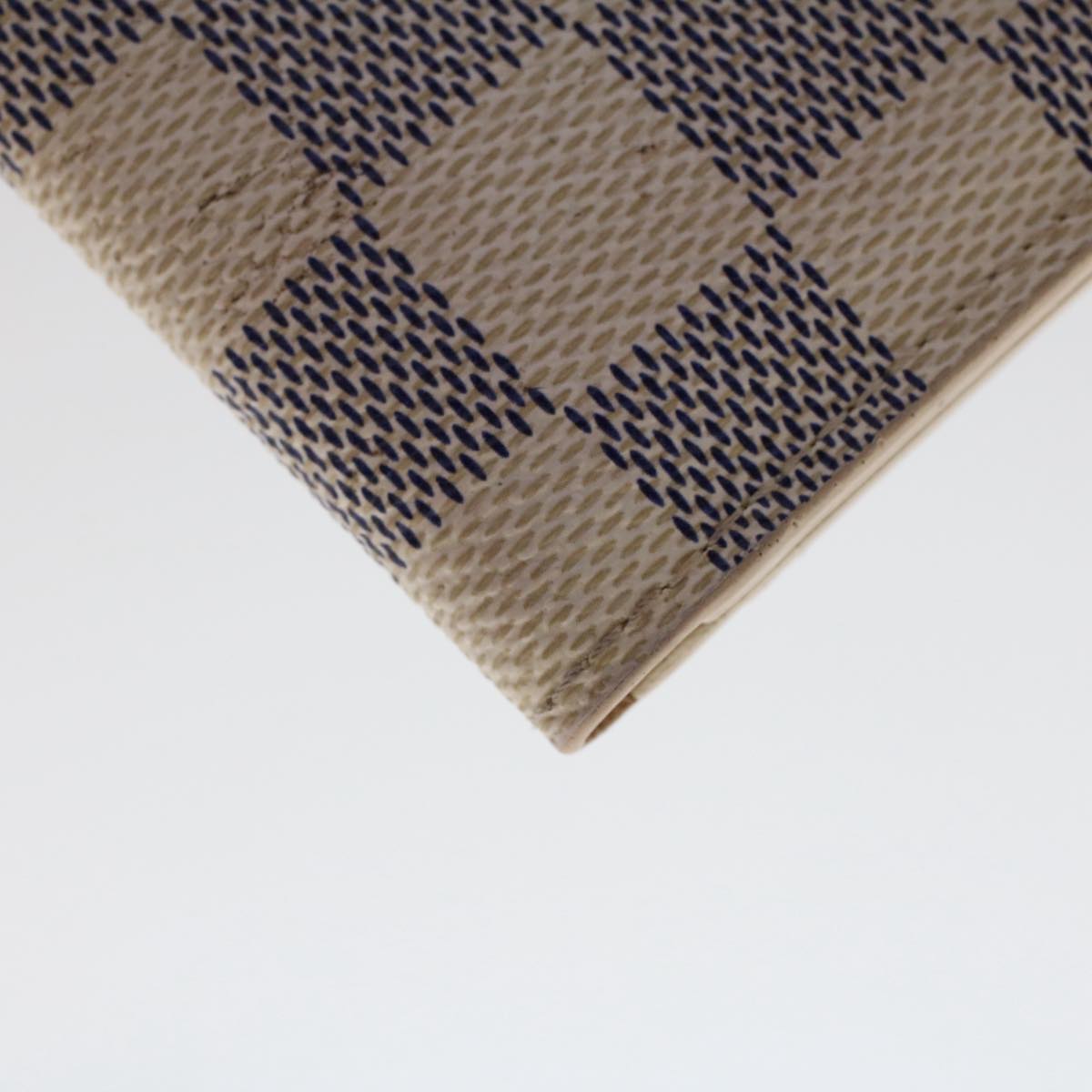 LOUIS VUITTON Damier Azur Organizer Dupoch Card Case N61727 LV Auth 50251